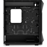 Sharkoon rev300 midi tower behuizing (zwart | 4x usb-a | 1x usb-c | rgb | tempered glass)