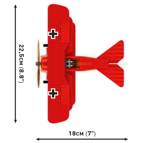 Cobi historical collection - fokker dr.1 red baron constructiespeelgoed (schaal 1:32)