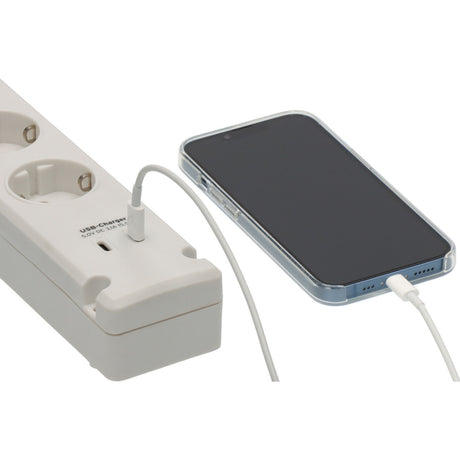 Brennenstuhl bremounta stekkerdoos 5-voudig met 2 usb c-laadcontactdozen (wit, 5x stekker, 2x usb-c, 2x usb c)