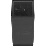 Fractal design mood black mini tower behuizing (zwart | 2x usb-a | 1x usb-c)