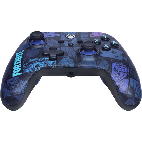 Powera advantage controller met kabel voor de xbox series x|s - fortnite: victory royale (donkerblauw, xbox series x|s, xbox one, pc)