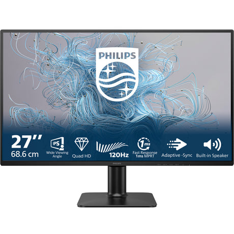 Philips 27e2n2500 00 27 monitor (zwart, hdmi, displayport, 120 hz)