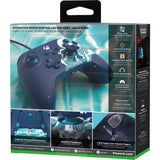 Powera advantage controller met kabel voor de xbox series x|s - watergolf (azuurblauw, xbox series x|s, xbox one, pc)