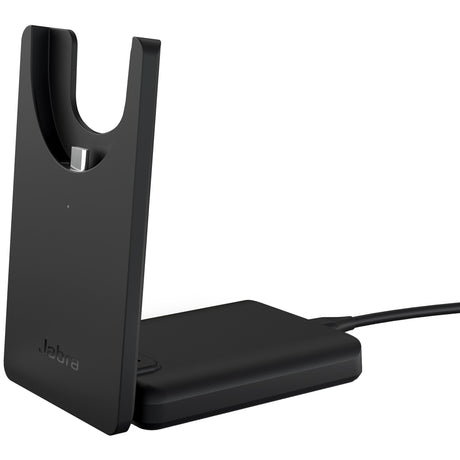 Jabra evolve2 55, incl. oplaadstandaard on-ear headset (zwart, stereo, uc, usb-c, link380c)