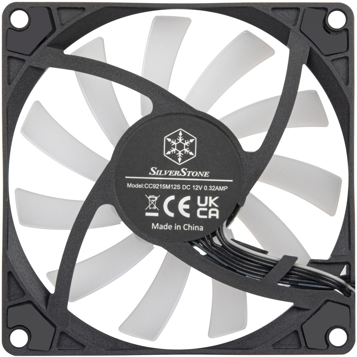 Silverstone air slimmer 90 argb case fan (zwart, 92 x 92 x 15 mm, pwm)
