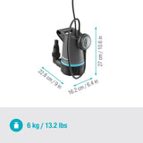 Gardena dompelpomp 20000 basic voor helder water, 20.000 l h