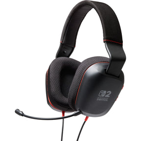 Powera bedrade stereoheadset voor nintendo switch 2 over-ear gaming headset (zwart rood, nintendo switch 2, nintendo switch – oled model, nintendo switch, nintendo switch lite)