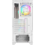 Xyz pc gear airone 300-x mesh midi tower behuizing (wit | 1x usb-a | 1x usb-c | tempered glass)