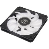 Silverstone air slimmer 120 argb case fan (zwart, 120 x 120 x 15 mm, pwm)