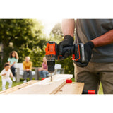 Black+decker 18v schroefklopboormachine + 18v excentrische schuurmachine bundel (zwart oranje)