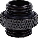Alphacool eiszapfen double nippel g1 4 outer thread to g1 4 outer thread verbinding (zwart, voor zachte slangen (pvc, silicone, neopreen))
