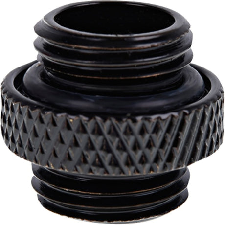 Alphacool eiszapfen double nippel g1 4 outer thread to g1 4 outer thread verbinding (zwart, voor zachte slangen (pvc, silicone, neopreen))