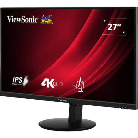 Viewsonic vg2708-4k 27 monitor (zwart (mat), 1x displayport, 2x hdmi)