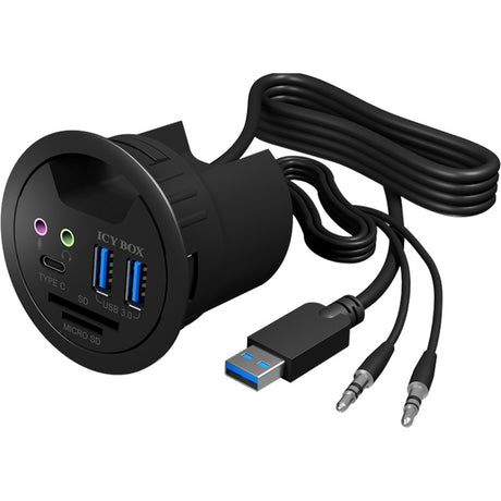 Icy box ib-hub1404a usb-hub (zwart)