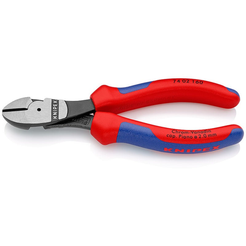 Knipex 74 12 160 kracht-zijsnijtang met veer 160mm