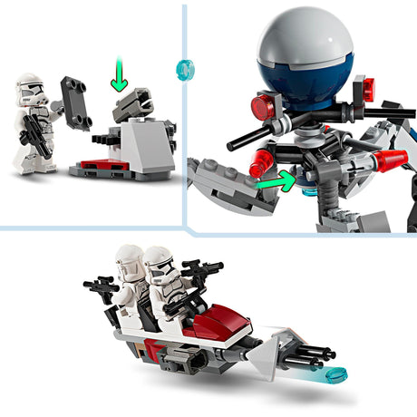 Lego star wars 75372 clone trooper en battle droid battle pack