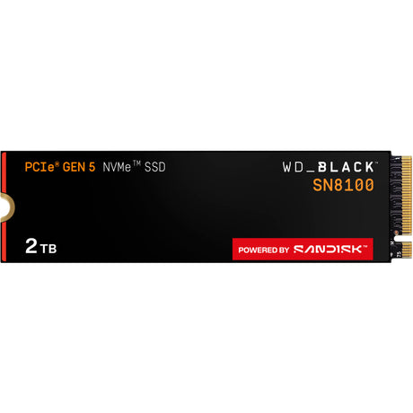 Wd black sn8100 2 tb ssd (pcie 5.0 x4, nvme 2.0, m.2 2280)