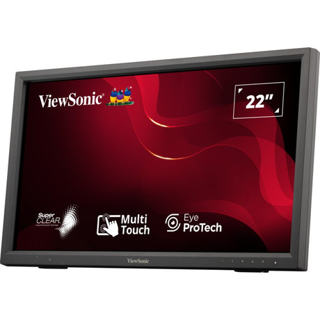 Viewsonic ir touch monitor td2223-2 22 (zwart, 1x hdmi, 1x dvi, 1x vga, 2x usb-a)