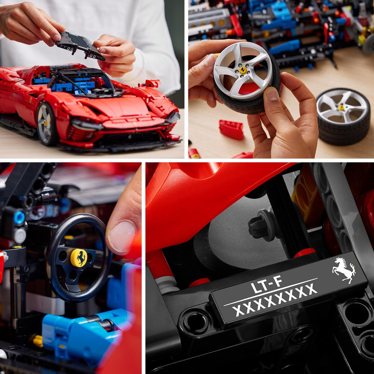 Lego technic ferrari daytona sp3 raceauto collectible voor volwassenen - 42143