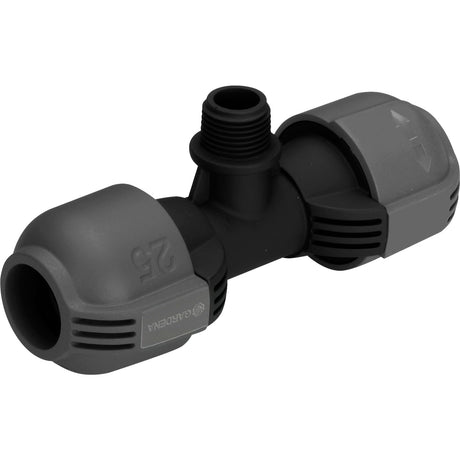 Gardena t-stuk 25 mm x 1 2 buitendraad verbinding (zwart grijs, 2786-20)