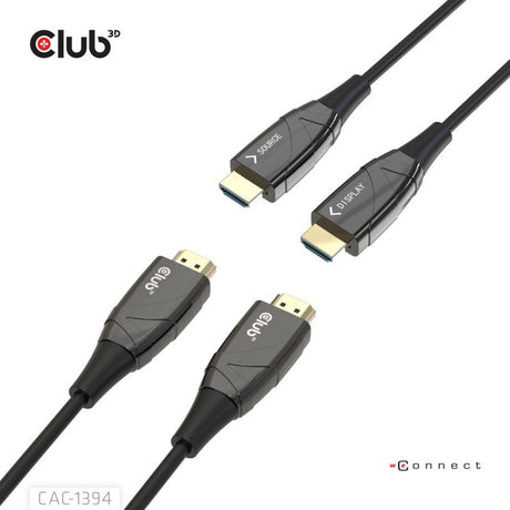 Club 3d actieve optische hdmi kabel (zwart, 100 meter)