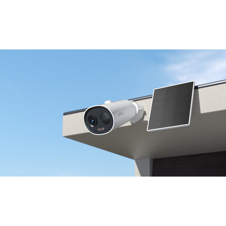 Imou cell 3c all-in-one - 2k draadloze beveiligingscamera voor buiten - inclusief ingebouwd zonnepaneel - volledig draadloos - bewaking voor buiten met nachtzicht in kleur - sirene - ip66 weerbestendig - grote 5000mah batterijcapaciteit