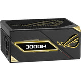 Asus rog thor titanium iii edition 20 (rog equalizer) modulaire 3000 watt voeding (zwart, 4x 12v-2x6, 3x pcie)