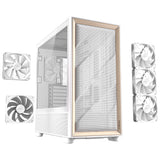 Antec flux midi tower behuizing (wit | 2x usb-a | 1x usb-c | tempered glass)