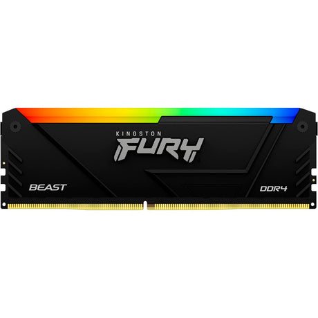 Kingston fury beast rgb 32 gb ddr4-3200 (2x 16 gb) werkgeheugen (zwart, kf432c16bb2ak2 32, xmp 2.0)
