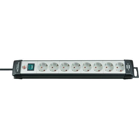 Brennenstuhl premium-line stekkerdoos 8-voudig zwart lichtgrijs 5m h05vv-f 3g1,5