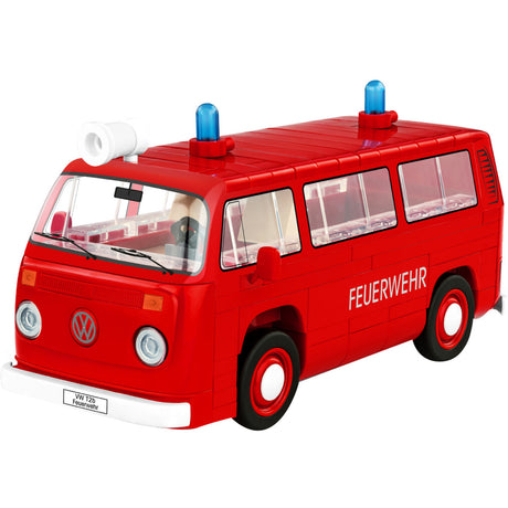 Cobi volkswagen t2b brandweerwagen constructiespeelgoed (schaal 1:35)