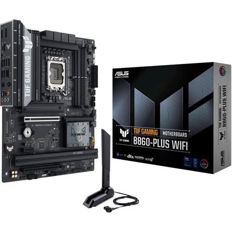 Asus tuf gaming b860-plus wifi socket 1851 moederbord (2.5 gb-lan, wi-fi 7, bt, sound, atx)