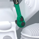 Wera 8010 b zyklop comfort ratel (zwart groen, met omschakelpal en 3 8 aandrijving)