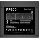 Deepcool pf600 600 watt voeding (zwart, 4x pcie)