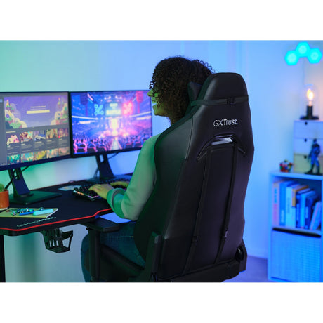Trust gxt 714 ruya gamingstoel (zwart)