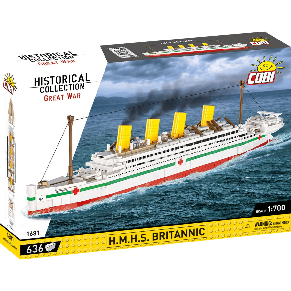 Cobi historical collection - h.m.h.s. britannic constructiespeelgoed (schaal 1:700)