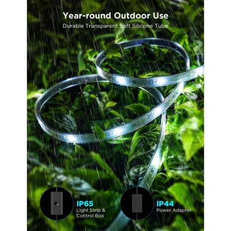 Govee slimme buiten ledstrip - 10 meter ip65 - rgbicww - app-bediening - alexa google