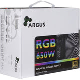 Inter-tech argus rgb-650w cm ii modulaire 650 watt voeding (zwart, 2x pcie)