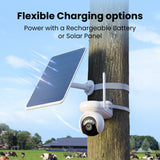 Reolink g650 + solar panel 3 beveiligingscamera (wit, 2k, 4mp, 4g lte)