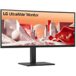 Lg ultrawide 34ba85qe 34 curved monitor (zwart, 1x displayport, 2x hdmi, 1x usb-c, 4x usb-a, 1x rj-45, webcam)