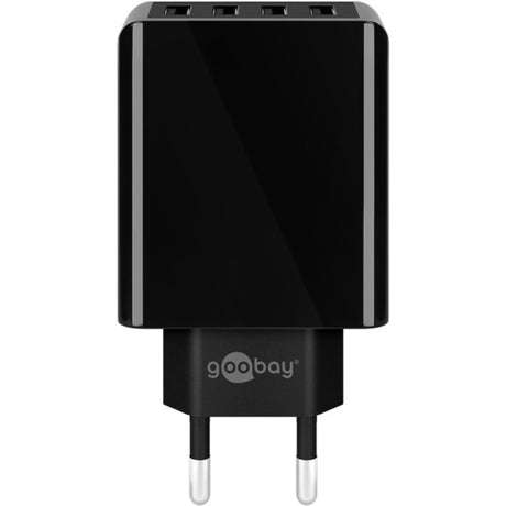 Goobay 4-way usb charger (30 w) (zwart, 4x usb-a)