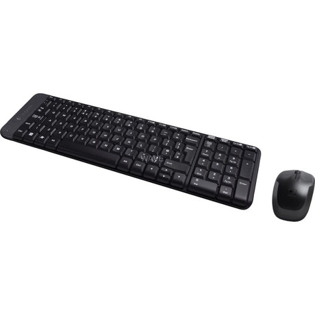 Logitech mk220 draadloze desktopset (eu lay-out (qwerty), rubberdome)