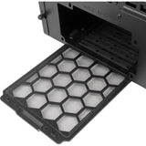 Silverstone sst-sed1-b midi tower behuizing (zwart | 2x usb-a | 1x usb-c)