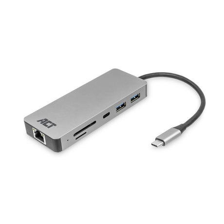 Act connectivity usb-c 4k docking station (aluminium, usb-c, hdmi, lan)