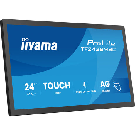 Iiyama prolite tf2438msc-b2 23.8 touchscreen monitor (zwart, 1x displayport, 1x hdmi, 120 hz)