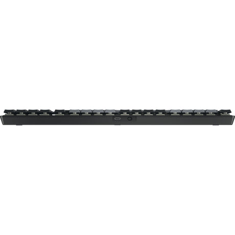 Cherry kw 550 mx lp mechanisch toetsenbord (zwart, us lay-out (qwerty), mx low profile 2.0 ivory, 96%, white leds, pbt keycaps)