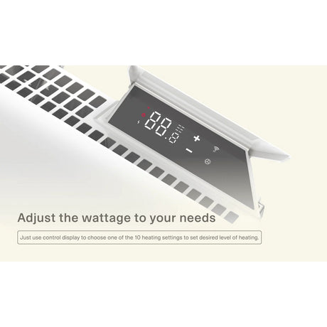 Mill steel wi-fi paneelverwarming pa2000wifi4 (wit, 2000 watt, tot 28 m², zigbee 3.0, -app)