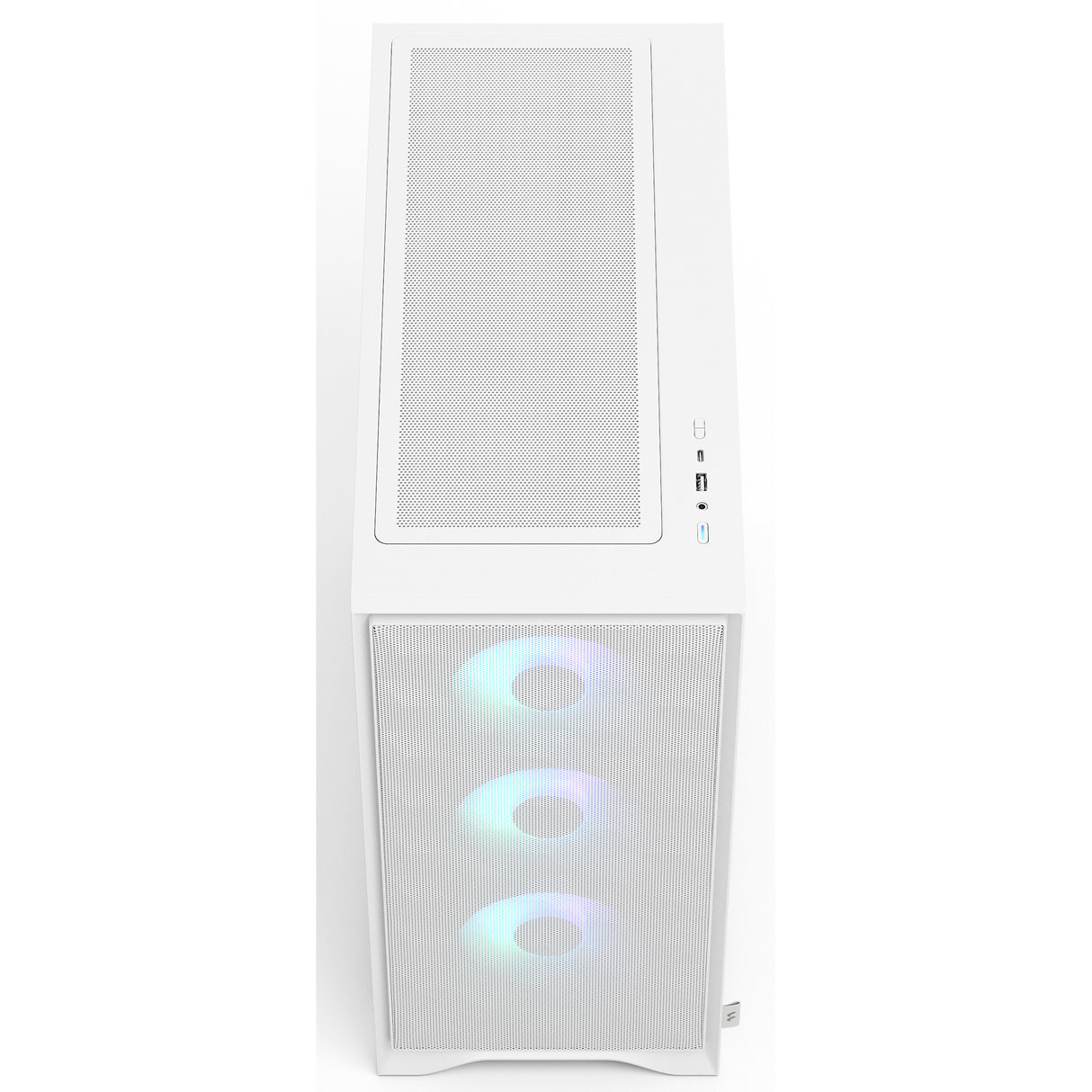 Fractal design pop 2 air rgb midi tower behuizing (wit | 1x usb-a | 1x usb-c | rgb | tempered glass)