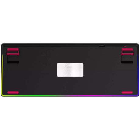 Lorgar kbp70tklw rgb mechanisch gaming toetsenbord (zwart, us lay-out (qwerty), logar toxic purple, 80% (tkl), rgb, hot-swappable, pbt double-shot, bluetooth | 2.4ghz | usb)
