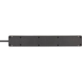Brennenstuhl stekkerdoos 5-voudig met 2 usb c-laadpoorten (stekkerdoos usb c met schakelaar en 3m kabel, verdeeldoos voor wandmontage)